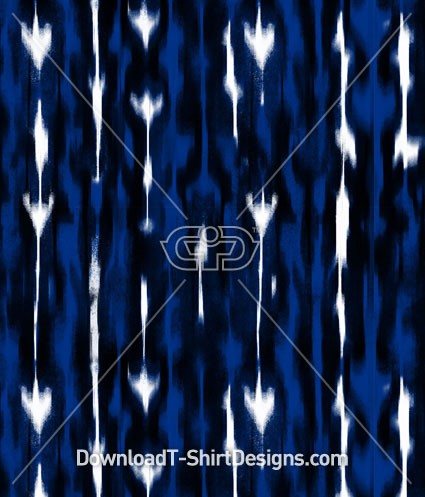 Abstract Blurred Blue Arrow Seamless Pattern