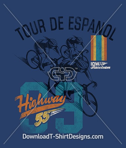 Retro Sport Cycling Bike Tour De Espanol