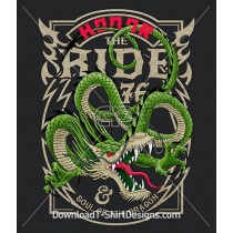 Honor the Ride Dragon Tattoo Poster