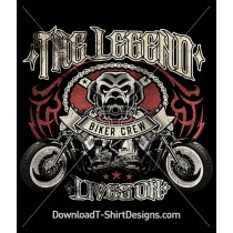 Vintage Motorcycle Grunge Tattoo Flames Bulldog Emblem